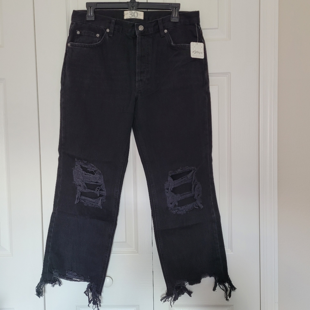 We The Free Maggie Mid Rise Crop Straight Leg Jeans - Picture 5 of 9